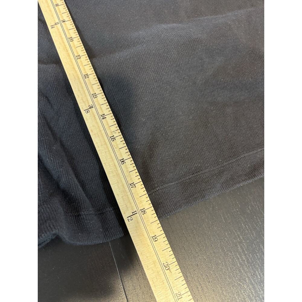 Athleta Presence Twist Sweatshirt Black Size Medium Long Sleeve Low Back Cropped - Picture 8 of 9